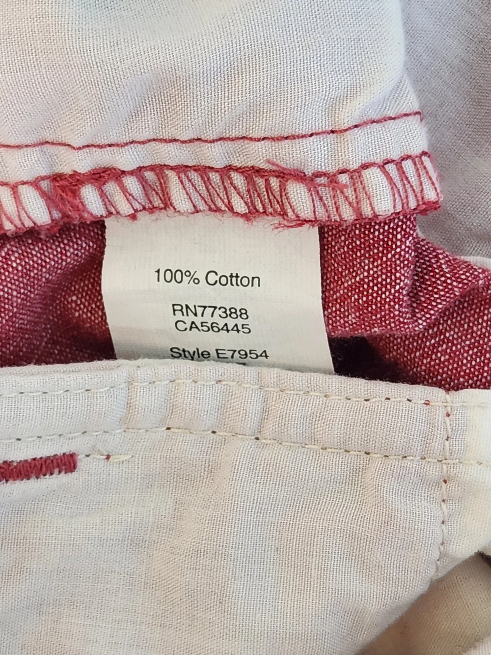 J. Crew Red Chambray Shorts Size 31